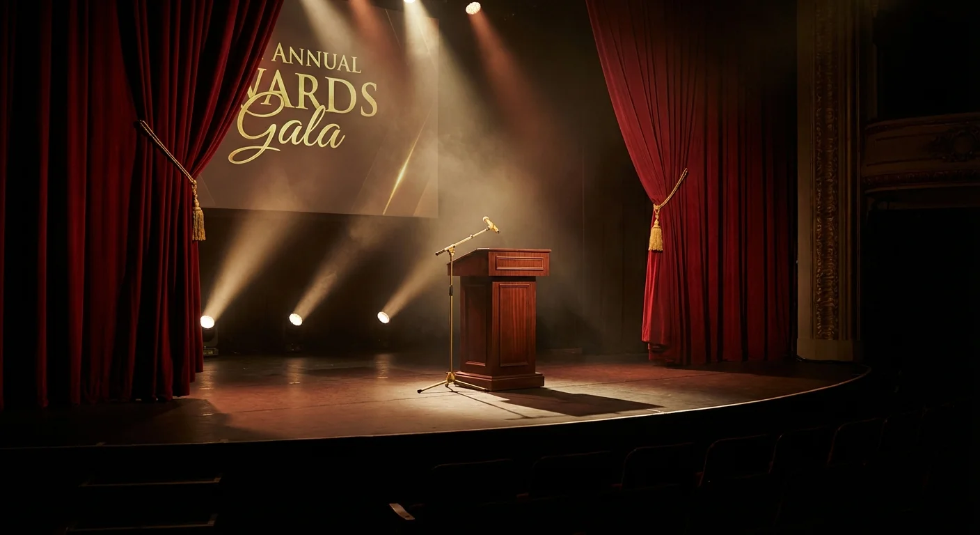 Award ceremony stage